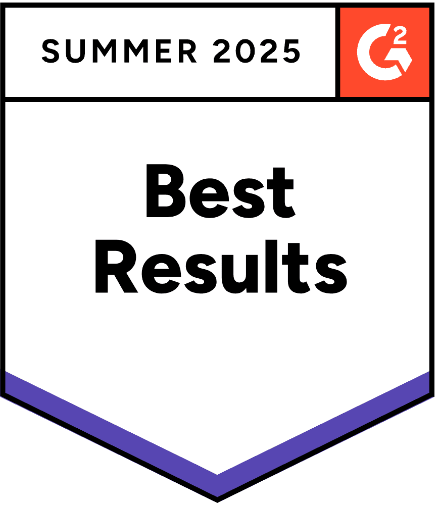 G2 Best Results Award - Summer 2025