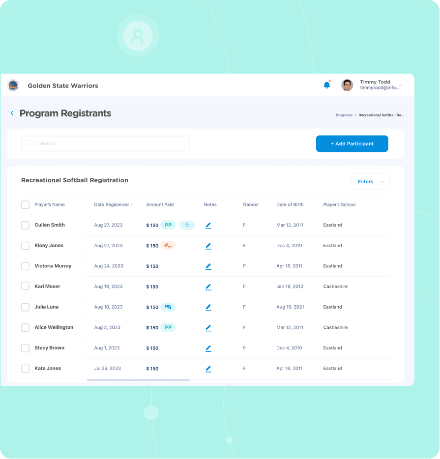Hassle-Free Player Management