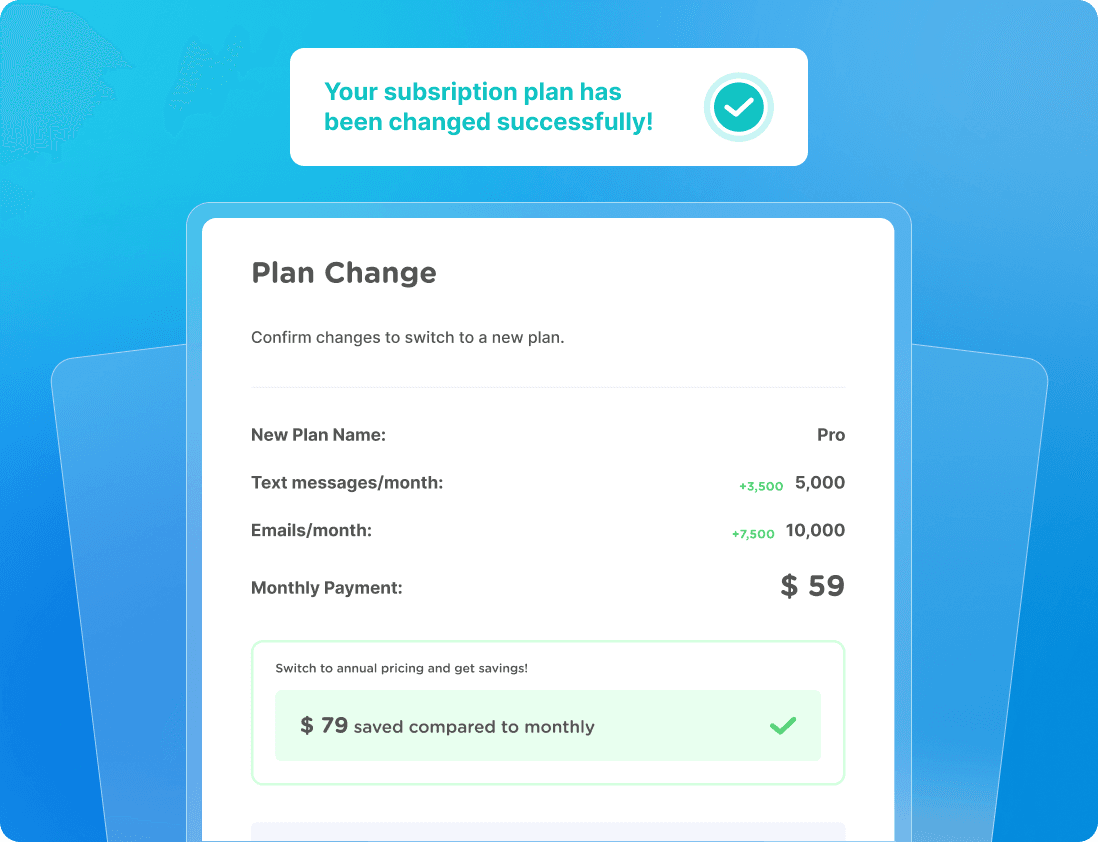 No contracts or setup fees