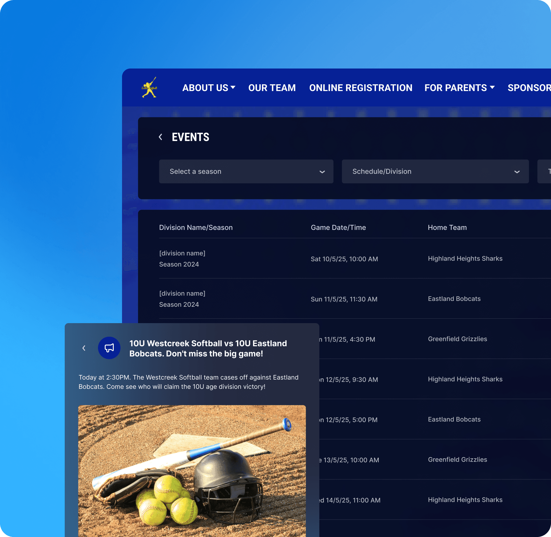 Scheduling for Softball