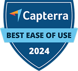 capterra Customer Support Badge best use 2024 award